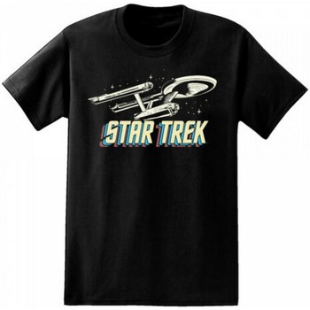 Vêtements Homme T-shirts manches longues Star Trek TV1395 Noir