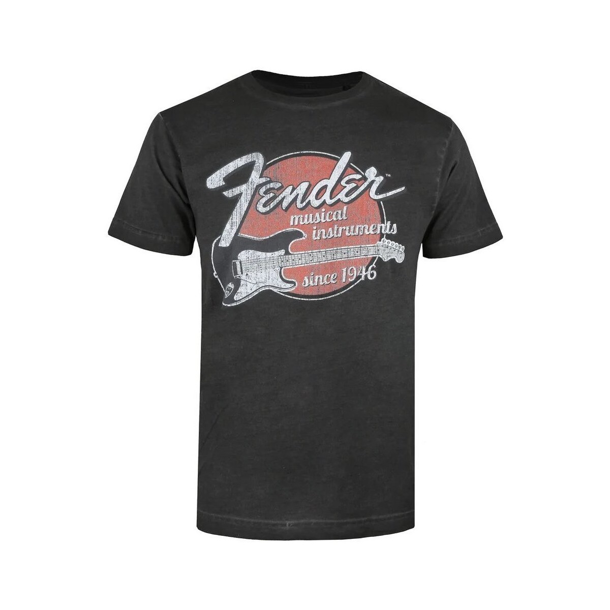 Vêtements Homme T-shirts manches longues Fender Musical Instruments Since 1946 Noir