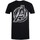 Vêtements Homme T-Shirt im Metallic-Look Rosa TV1454 Noir
