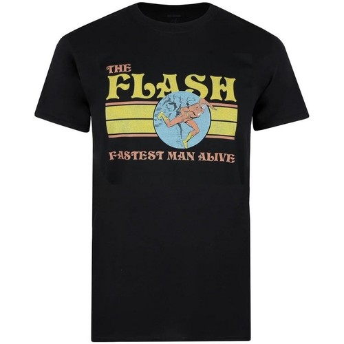 Vêtements Homme T-shirts manches longues The Flash 70's Noir