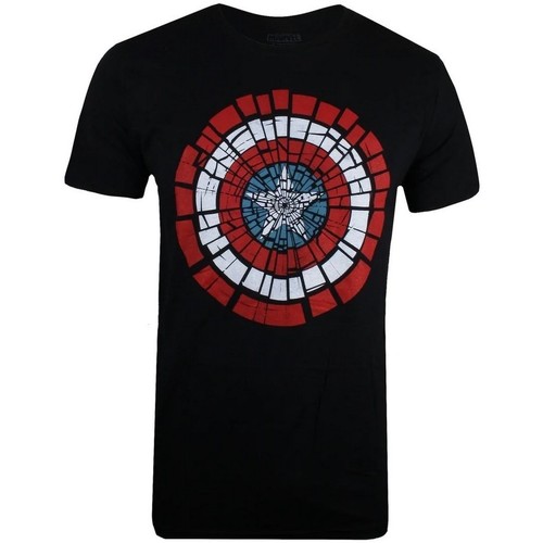 Vêtements Homme T-shirts manches longues Captain America TV1502 Noir