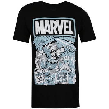 Vêtements Homme T-shirts manches longues Captain America  Noir