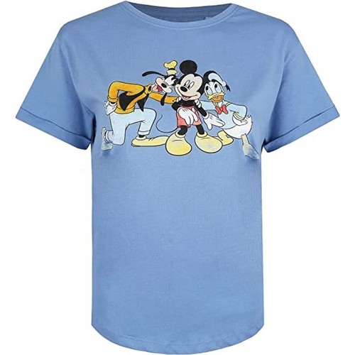 Vêtements Femme T-shirts manches longues Disney Mickeys Crew Multicolore