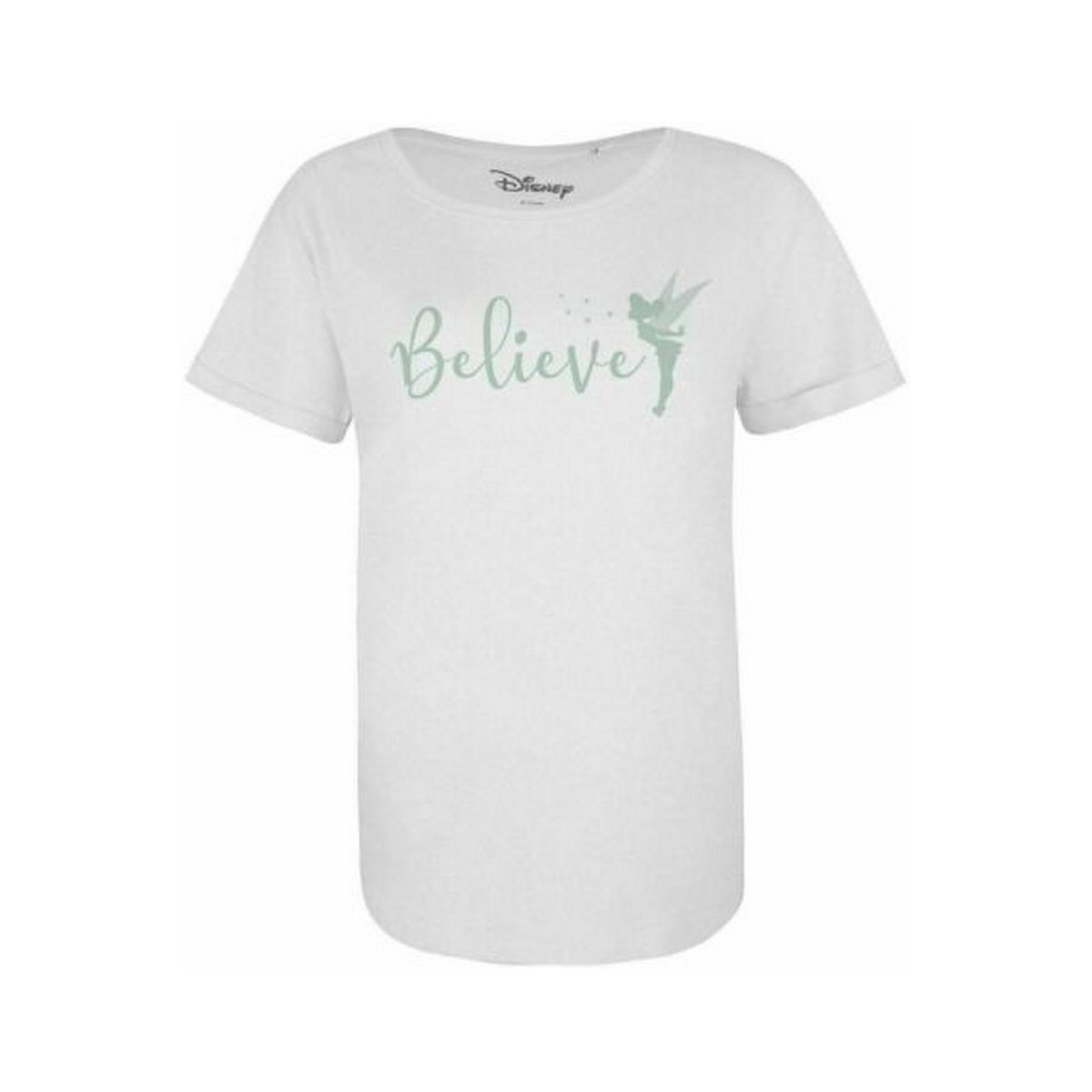 Vêtements Femme T-shirts manches longues Tinkerbell Believe In Fairies Blanc