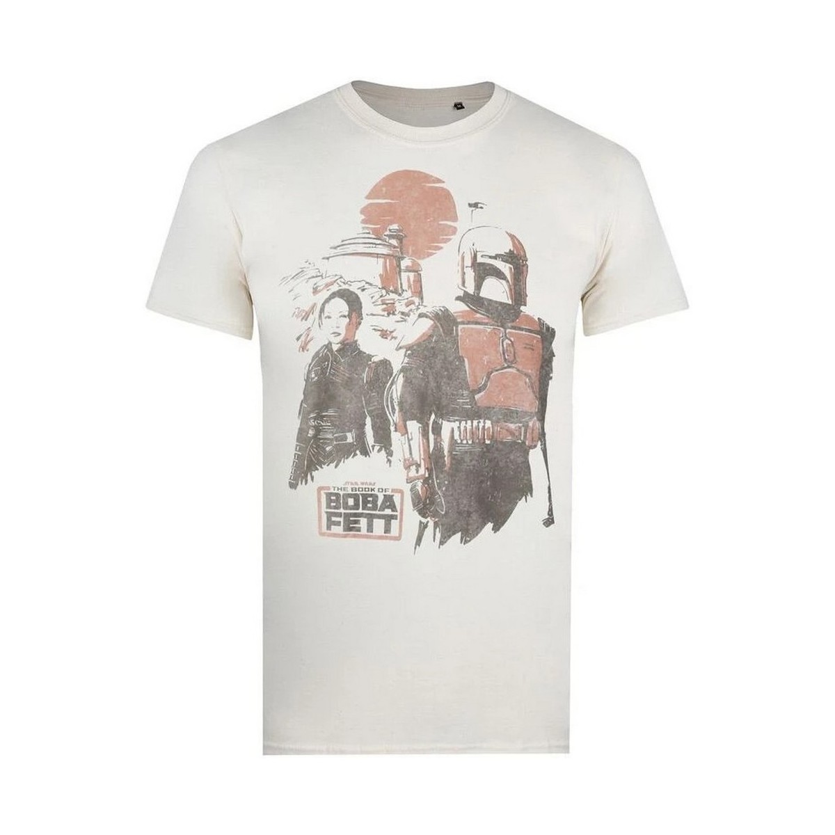 Vêtements Homme T-shirts manches longues Star Wars: The Mandalorian Sunset Duo Beige