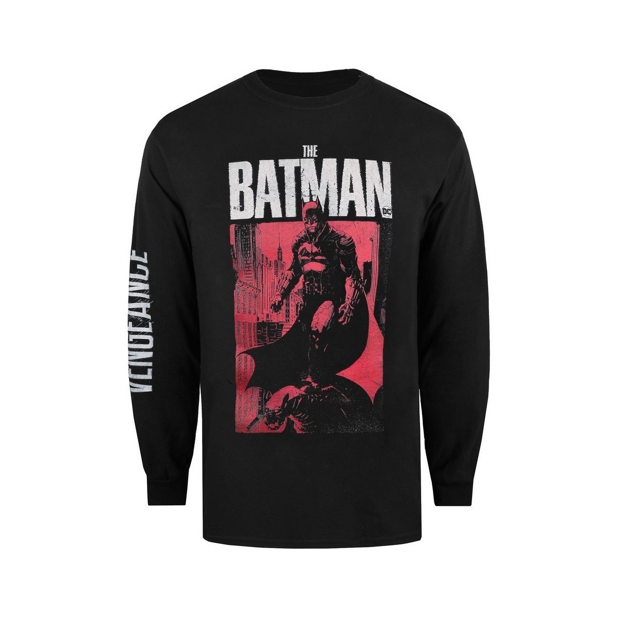 Vêtements Homme T-shirts manches longues Dessins Animés Gotham City Noir