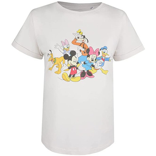 Vêtements Femme T-shirts manches longues Disney Mickey Minnie & The Gang Blanc
