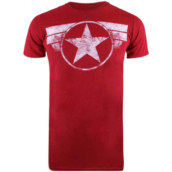 Vêtements Homme T-shirts manches longues Captain America  Rouge