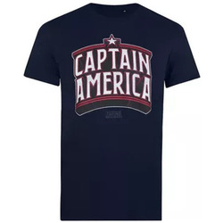 Vêtements Homme T-shirts manches longues Captain America TV236 Bleu