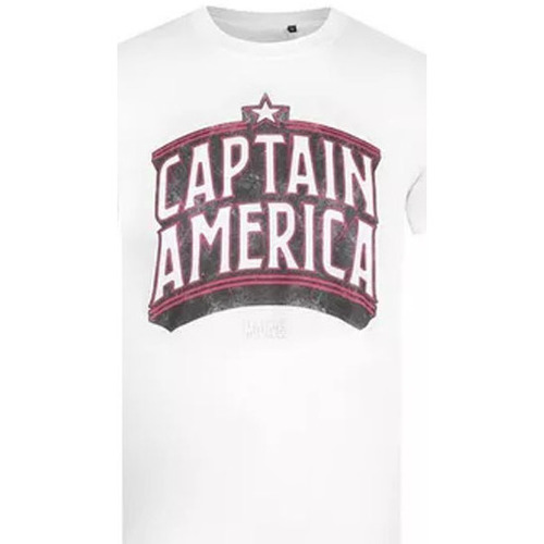 Vêtements Homme T-shirts manches longues Captain America TV236 Blanc