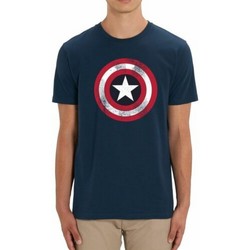 Vêtements Homme T-shirts manches longues Captain America TV298 Bleu
