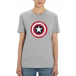 Vêtements Homme T-shirts manches longues Captain America TV298 Gris