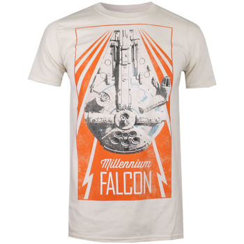 Vêtements Homme T-shirts manches longues Disney Millennium Falcon Beige