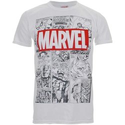 Vêtements Homme T-shirts manches longues Marvel TV353 Blanc
