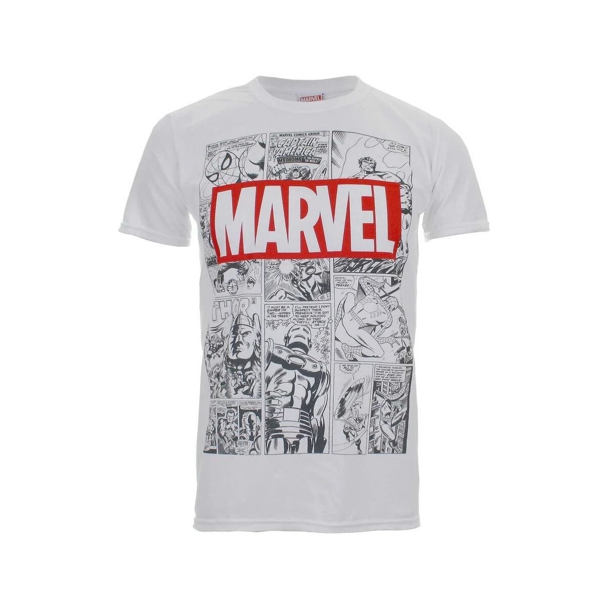 Vêtements Homme T-shirts manches longues Marvel TV353 Blanc