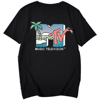 Vêtements Homme T-shirts manches longues Mtv TV382 Noir