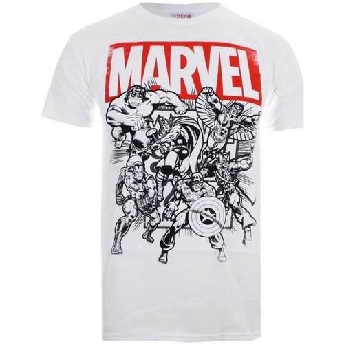 Marvel Blanc - Vêtements T-shirts manches longues Homme 16,90 €