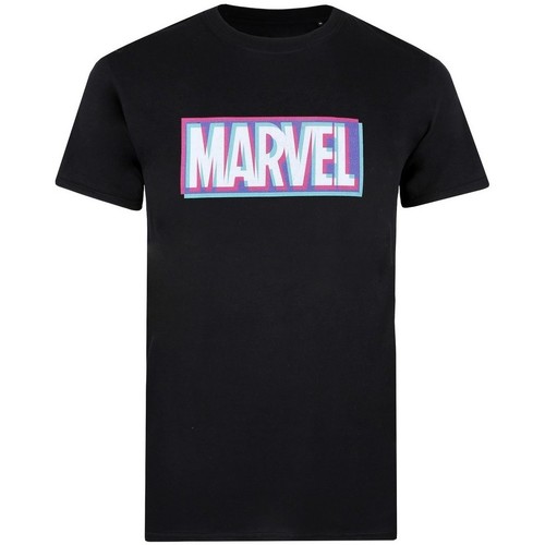Vêtements Homme T-shirts manches longues Marvel TV428 Noir
