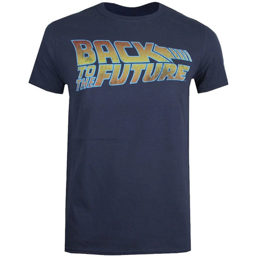 Vêtements Homme T-shirts manches longues Back To The Future TV494 Bleu