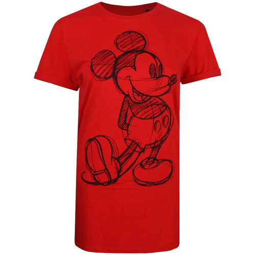 Vêtements Femme T-shirts manches longues Disney TV500 Rouge