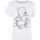 Vêtements Femme T-shirts manches longues Dessins Animés TV507 Blanc