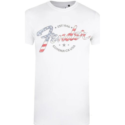 Vêtements Homme T-shirts manches longues Fender TV515 Blanc