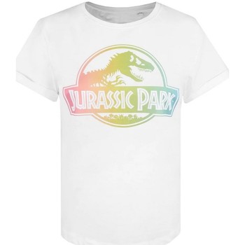 Vêtements Femme T-shirts manches longues Jurassic Park  Blanc