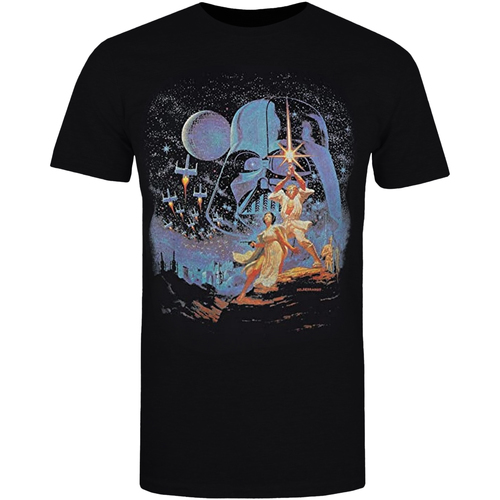 Vêtements Homme T-shirts manches longues Disney Retro Noir