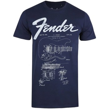Vêtements Homme T-shirts manches longues Fender TV621 Bleu
