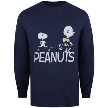 Vêtements Homme T-shirts manches longues Peanuts  Bleu