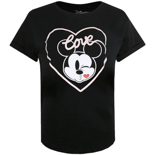 Vêtements Femme T-shirts manches longues Disney TV643 Noir
