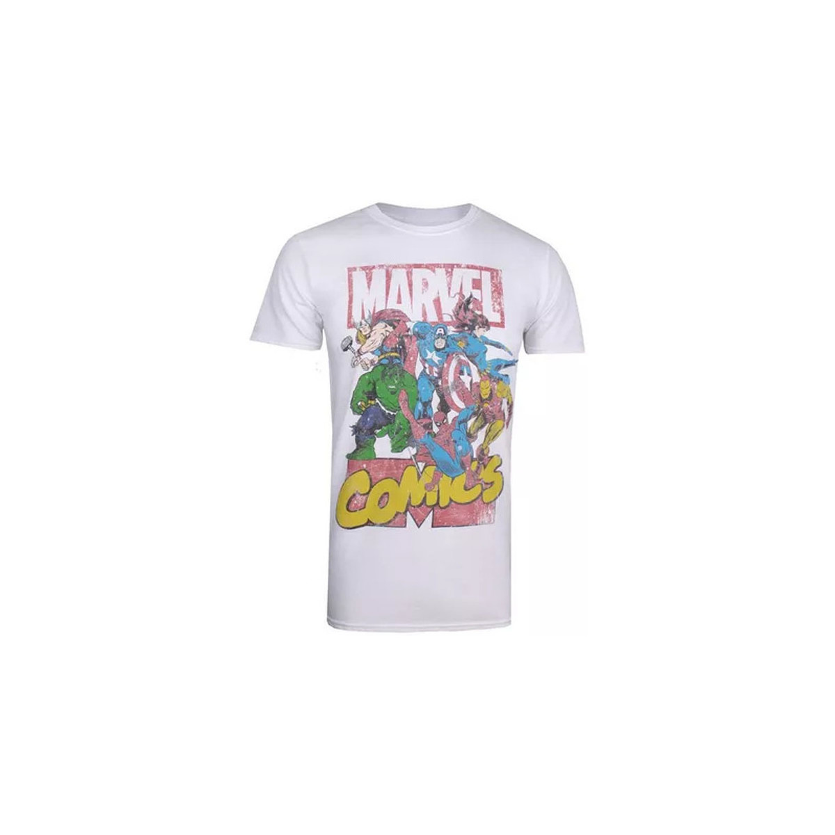 Vêtements Homme T-shirts manches longues Marvel Call Out Blanc