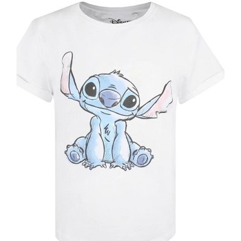 Vêtements Femme T-shirts manches longues Lilo & Stitch TV656 Blanc