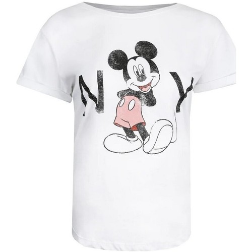 Vêtements Femme T-shirts manches longues Disney TV691 Blanc