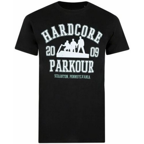 Vêtements Homme T-shirts manches longues The Office Hardcore Parkour Noir