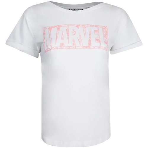 Vêtements Femme T-shirts manches longues Marvel TV708 Blanc