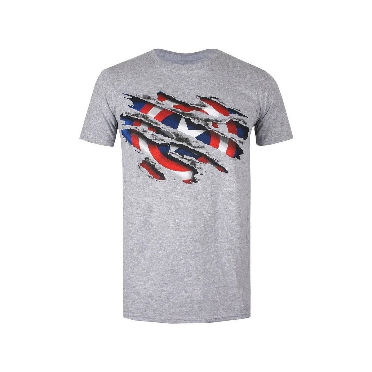 Vêtements Homme T-shirts manches longues Captain America TV716 Blanc