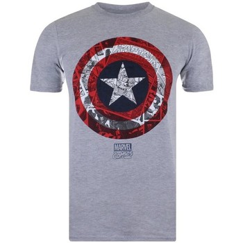 Vêtements Homme T-shirts manches longues Captain America  Rouge