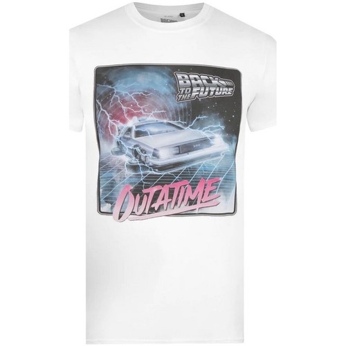Vêtements Homme T-shirts manches longues Back To The Future TV795 Blanc