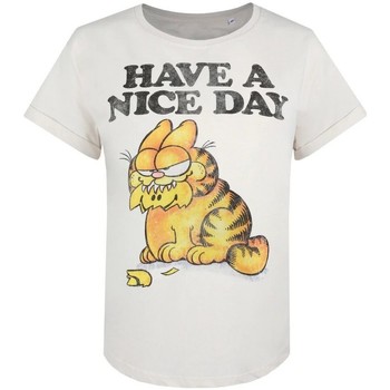 Vêtements Femme T-shirts manches longues Garfield Have A Nice Day Noir