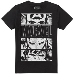 Vêtements Homme T-shirts manches longues Marvel TV885 Noir