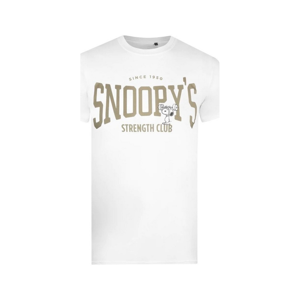 Vêtements Homme T-shirts manches longues Peanuts Snoopys Strength Club Blanc