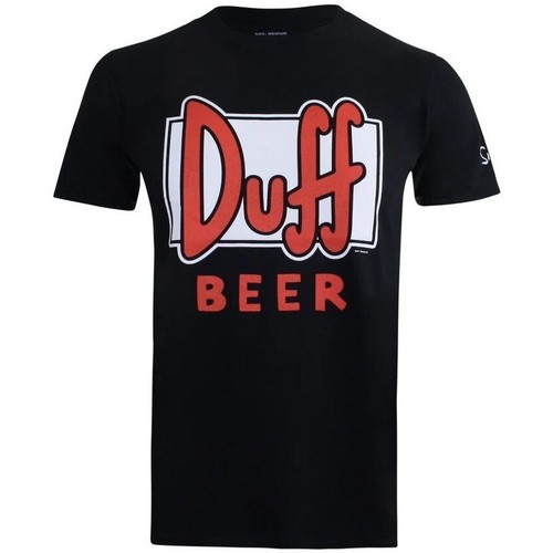 Vêtements Homme T-shirts manches longues The Simpsons Duff Beer Noir