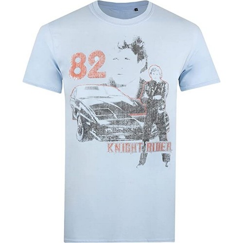 Vêtements Homme T-shirts manches longues Knight Rider 82 Bleu
