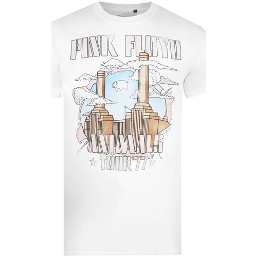 Vêtements Homme T-shirts manches longues Pink Floyd Animals Tour 77 Blanc