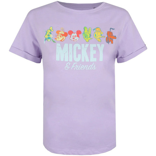 Vêtements Femme T-shirts manches longues Disney Mickey & Friends Violet