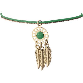 Montres & Bijoux Bracelets Nusa Dua Bracelet pour femme Vert fantaisie thème Indien dorée Vert