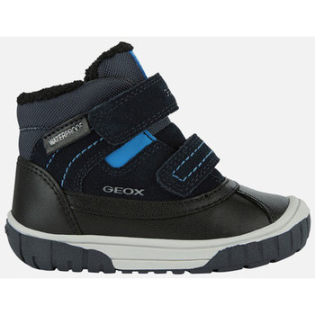 Chaussures Fille Low Boost boots Geox B OMAR BOY WPF bleu marine/bleu ciel