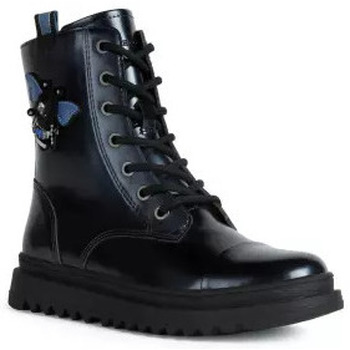 Chaussures Fille Boots Geox GILLYJAW DK NAVY Marine
