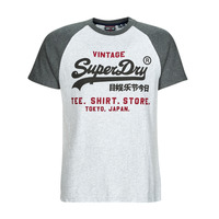 Vêtements Homme T-shirts manches courtes Superdry VINTAGE VL HERITAGE RGLN TEE Gris